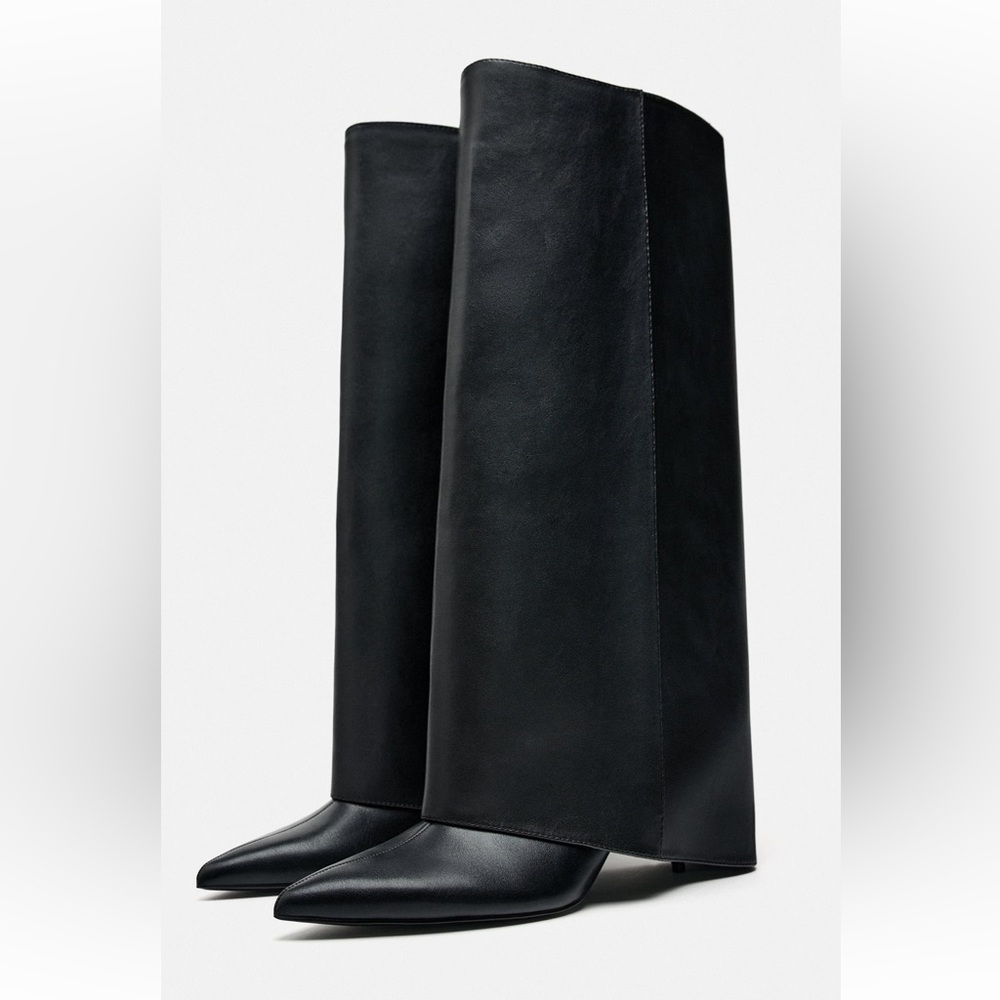 Zara brand new fold over boots